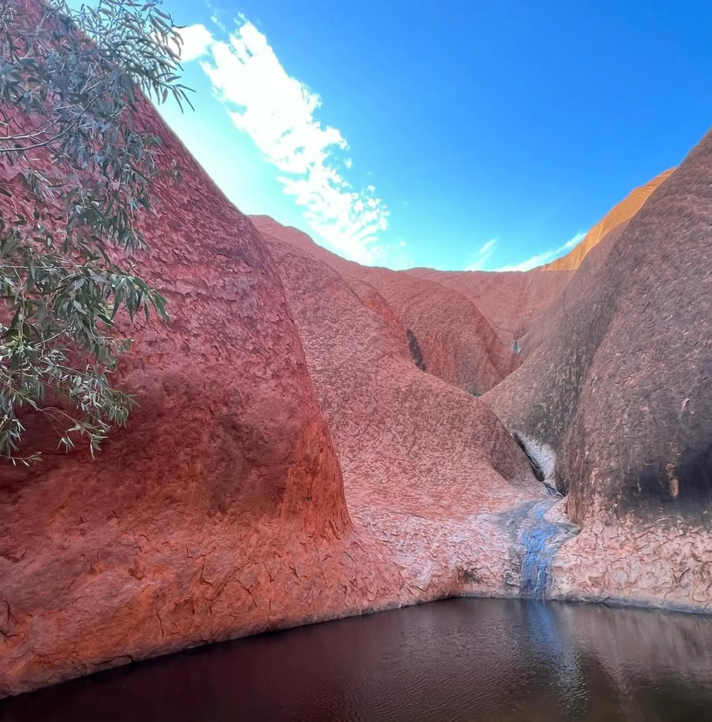 Uluru waterfalls